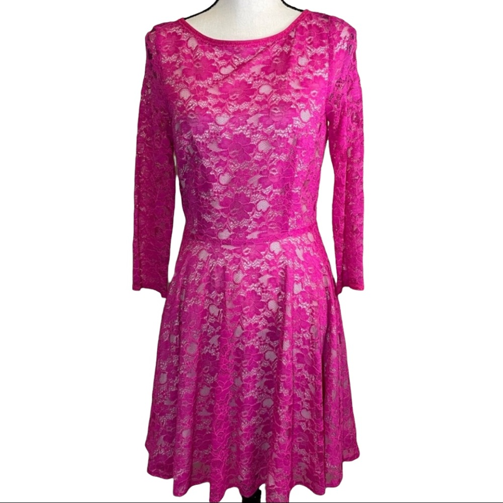 French connection hot Pink dress NWT size 6